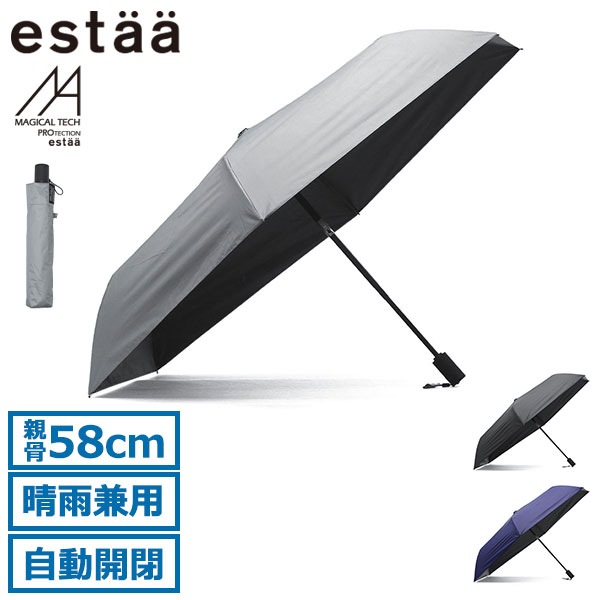 折りたたみ傘 メンズ レディース 晴雨兼用 自動開閉 マジで軽い傘 マジカルテックプロテクション ムーンバット MAGICAL TECH PROTECTION WJ 58 31-230-30211-3