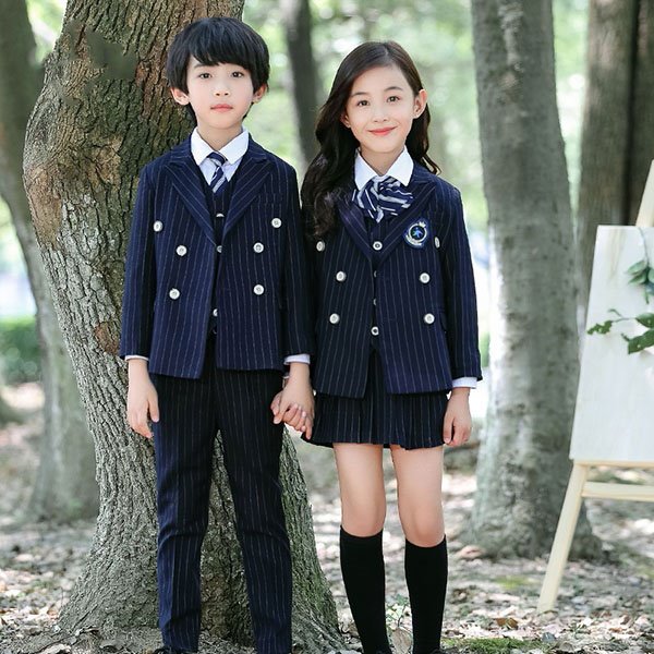 冬服 学生服 子供制服 ストライプ 縞柄 紺 ユニフォーム 卒業式 入園 女の子 受験 小学校 中学生 キッズ通園 通学制服 フォーマル 卒園式 発表会 160cm dt050x1c6kc /代引き