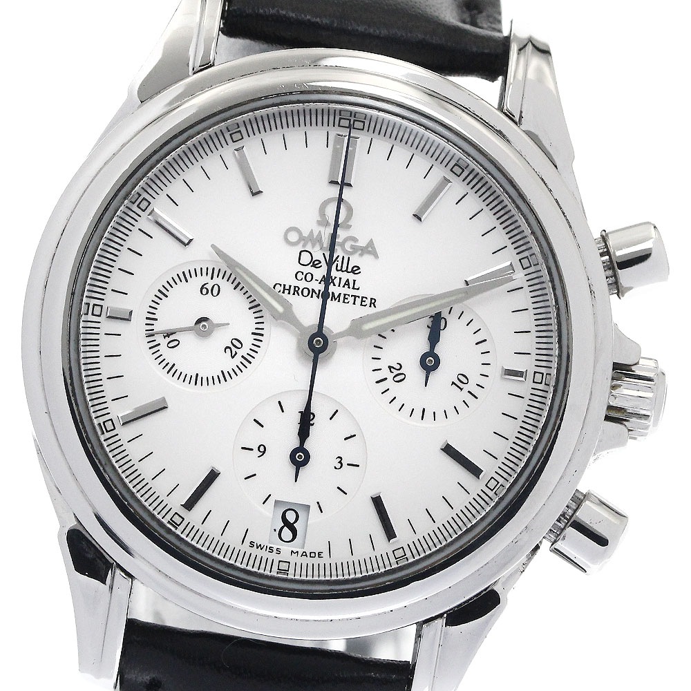 オメガ OMEGA 4872.31.32 デビル コーアクシャル クロノグラフ 自動巻き レディース 良品 _887973【中古】