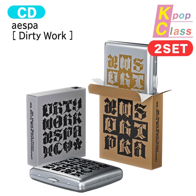 国内発送 [当店限定特典付] aespa Dirty Case Ver. [ Dirty Work ] 2種セット Single Album / 1次予約