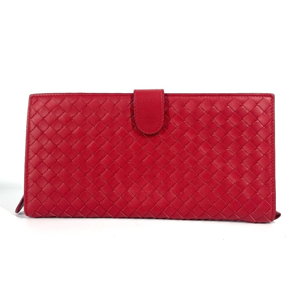 長財布 トラベルポーチ トラベルケース イントレチャート ロングウォレット レザー レッド 17,666円