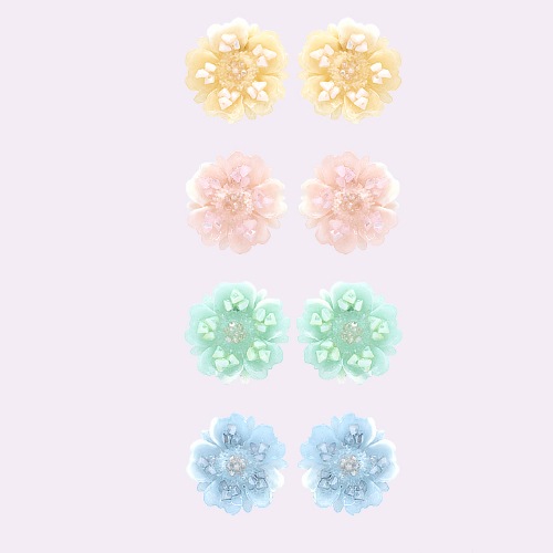 韓国セレブ着用]ゼラシー_ miracle flower イヤリング 韓国人気ファッション セレブが愛するカスタムジュエリー SNSで人気 女性アクセサリー 人気ジュエリー 大学生ファッション