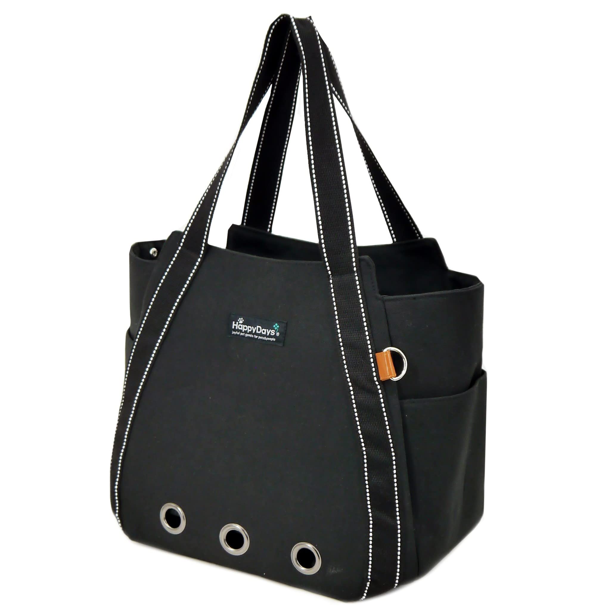 HappyDays ペット用サステナブルトートバッグ ブラック