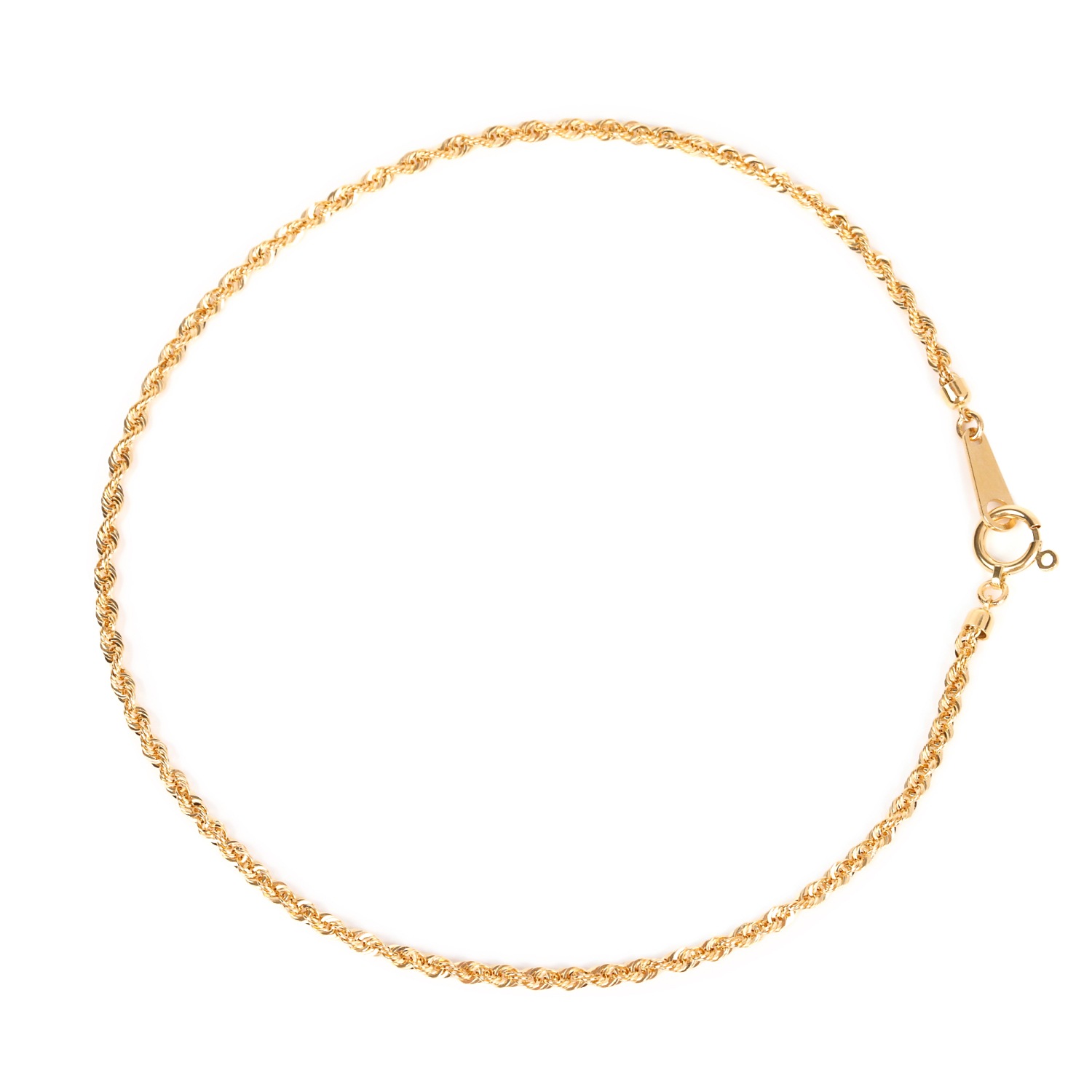 18金 アンクレット ロープ チェーン ゴールド レディース メンズ18k K18 足首 人気