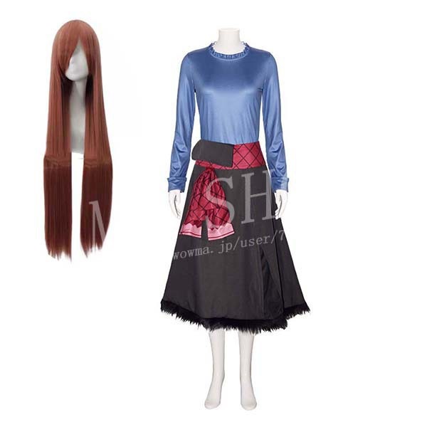 「急速出荷」最低価!格!狼と香辛料 ホロ Holo コスプレ衣装 ウィッグ コスチューム 演出服 アニメ ゲーム ハロウィン cosplay 変装