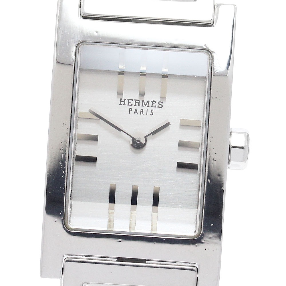 エルメス HERMES TA1.210 タンデム クォーツ レディース 内箱・保証書付き_942381【中古】