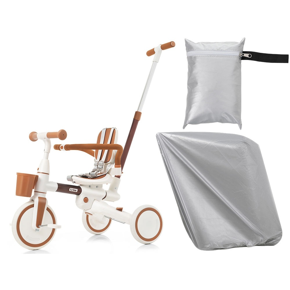 [国内発送 送.料無料]A13子供用三輪車 舵取り ほこりカバー付き 多機能 手押し棒 カバー おしゃれ 7in1 キックバイク セフティーガード 1歳 2歳 3歳 ランニングバイク 座面回転 自転車