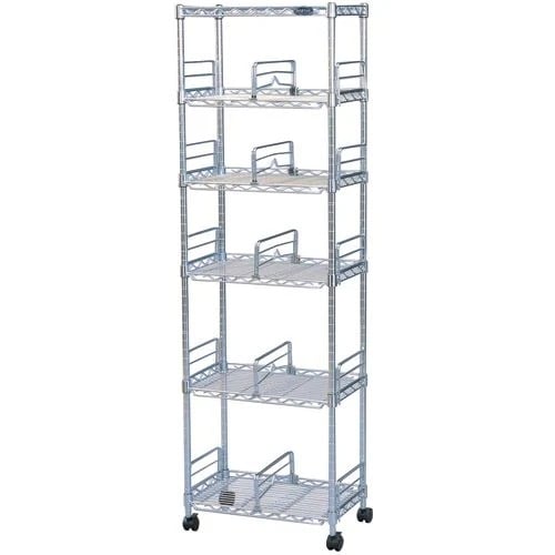 【目玉商品】【公式】 スチールラック メタルラック 6段 スチールメタル MM-B42575kg 段 ポール径19mm キャスター付き メガ割