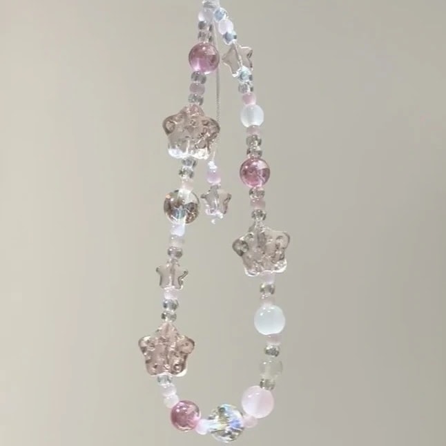 オリジナルアイスピンクスタービーズ携帯電話チェーンccdストラップカメラペンダント小さな新鮮な紛失防止ロープキーホルダー 5,230円