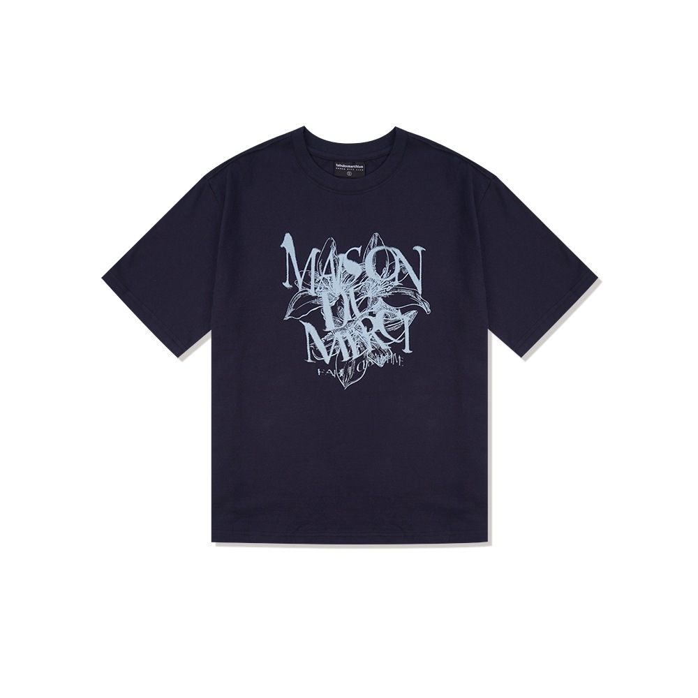 ファビュラスアーカイブユニセックスル・リストウォールインパクトシングルジャージーショートスリーブ T シャツネイビー (FCD2TS603M)