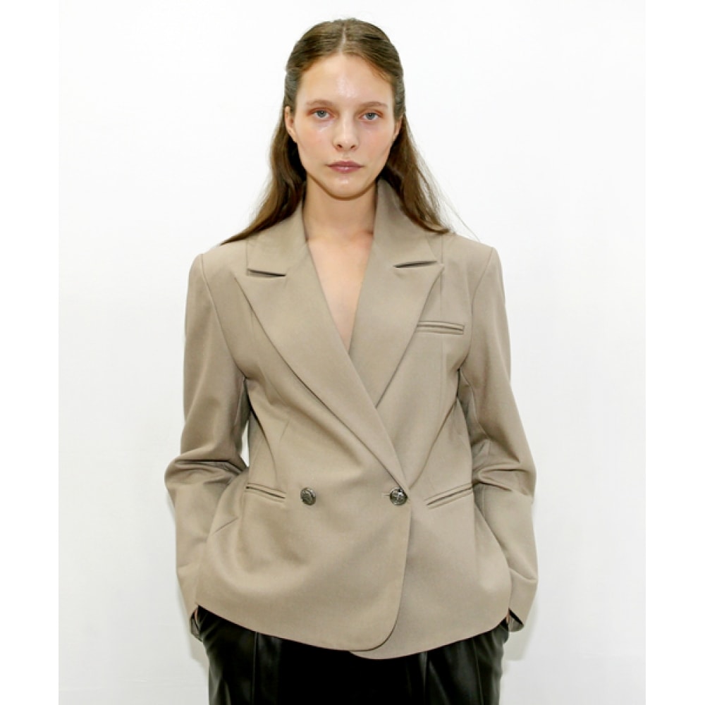 DAMAGE MNEMONIC オーバーフィットベージュジャケット_Over fit Beige JK