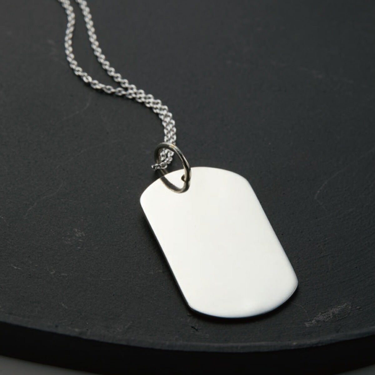 ネックレス メンズ レディース シルバー925 刻印可能 名入れ ドッグタグ プレート クール