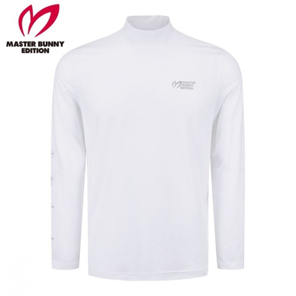 (Master Bunny) メンズロゴストレッチシアーロングスリーブ T シャツ