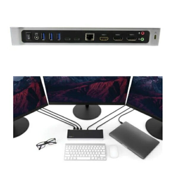 StarTech.com [DK30CH2DPPD] USB Type-C ドック トリプル4Kモニ