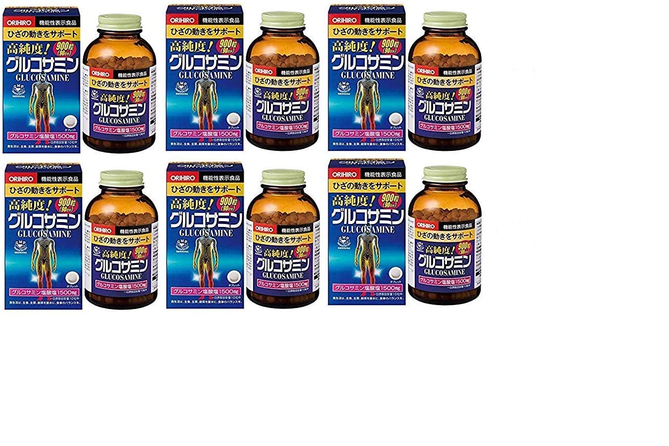 オリヒロ グルコサミン粒徳用 900粒×6個セット 13,484円