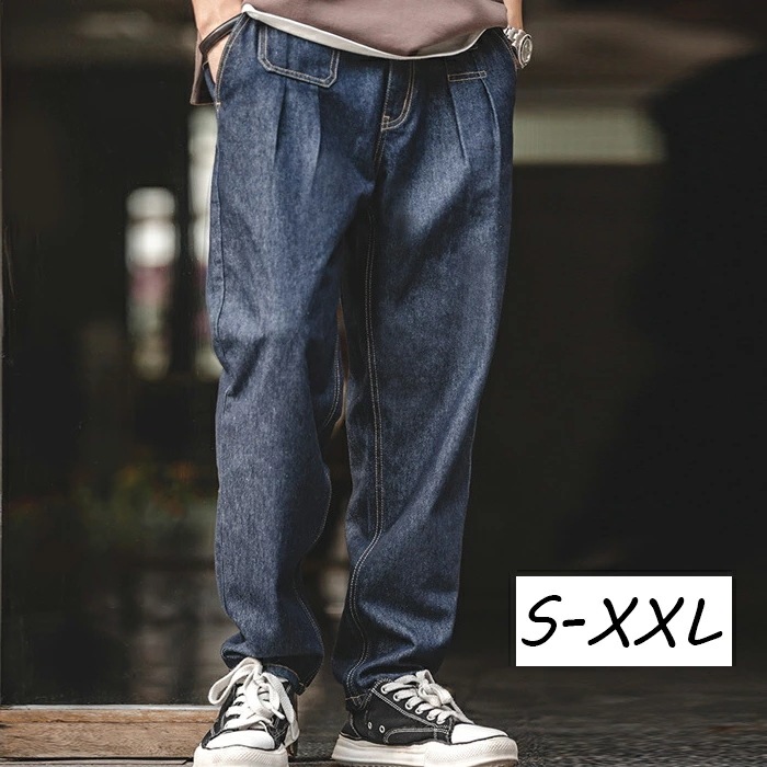 高評価レビュー多数！ジーンズ メンズ デニムパンツ ワイドパンツ テーパードパンツ ワークパンツ ジップルーズストレート ジーパン 長ズボン ワークパンツ カジュアル 大きいサイズ 太め 20代 30