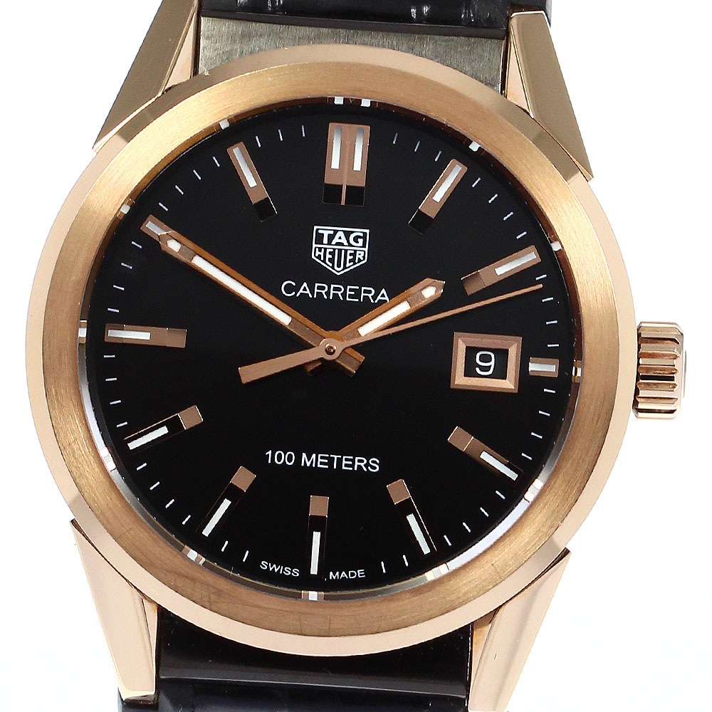 タグホイヤー TAG HEUER WBG1351 カレラ デイト クォーツ メンズ 良品 _805356【中古】