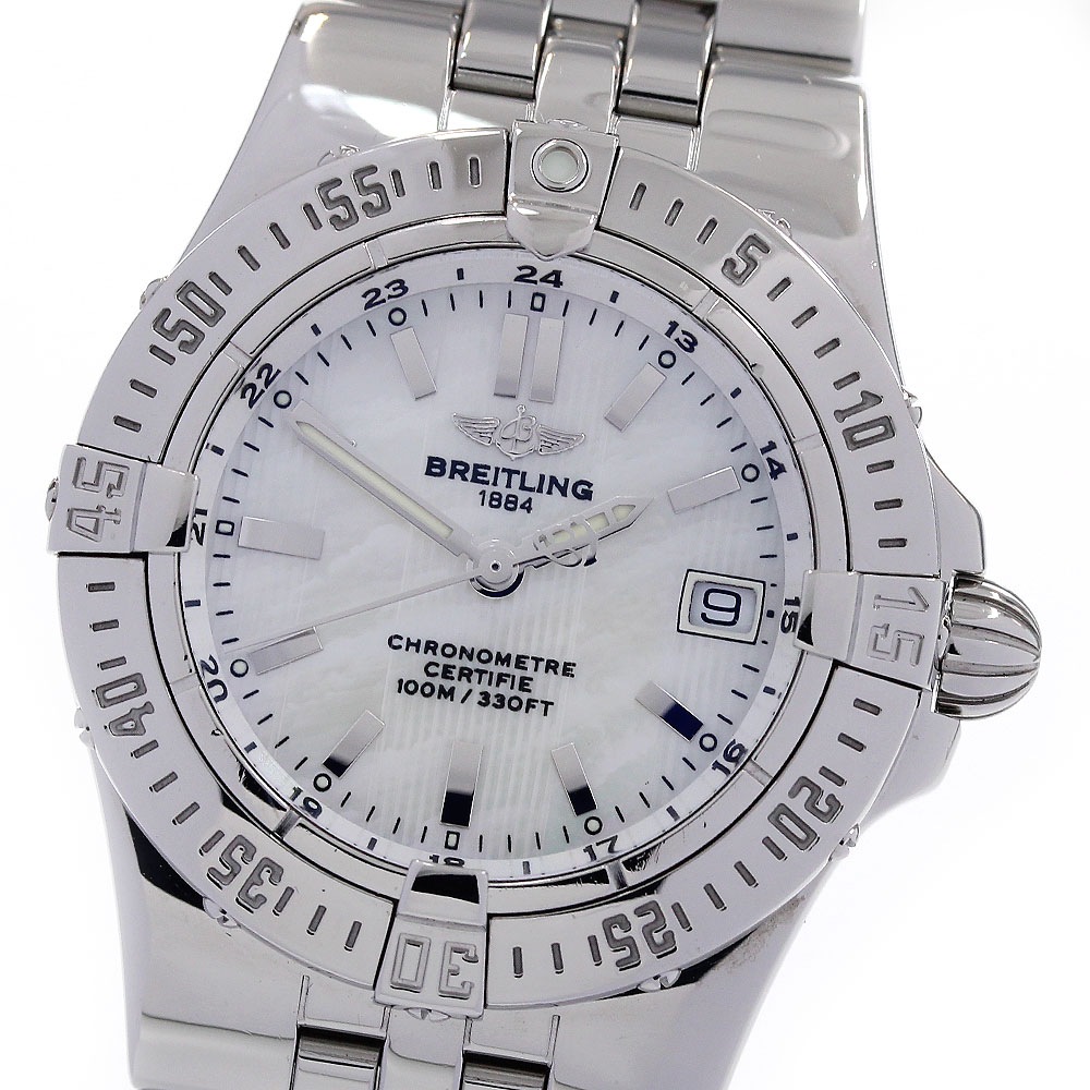 ブライトリング BREITLING A71340 スターライナー デイト クォーツ レディース 良品 _843529【中古】
