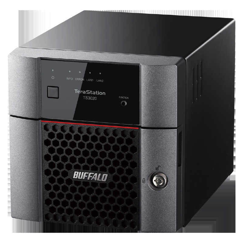BUFFALO　TeraStation TS3020シリーズ 2ベイ デスクトップ 8TB　TS3220DN0802