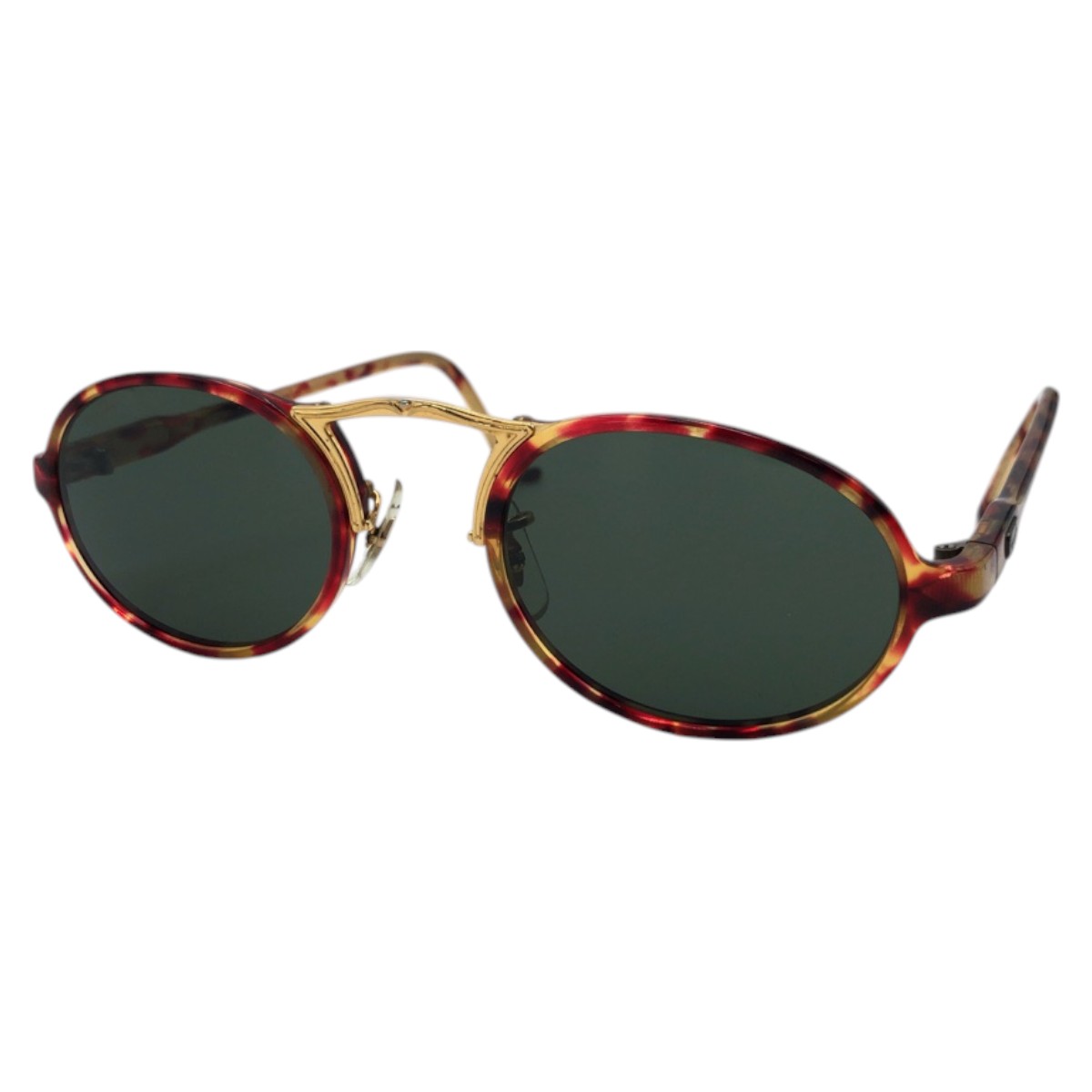 美品 ヴィンテージ B&L RAY-BAN U.S.A ブラウン ゴールド プラスチック サングラス 男女兼用 メンズ 502508