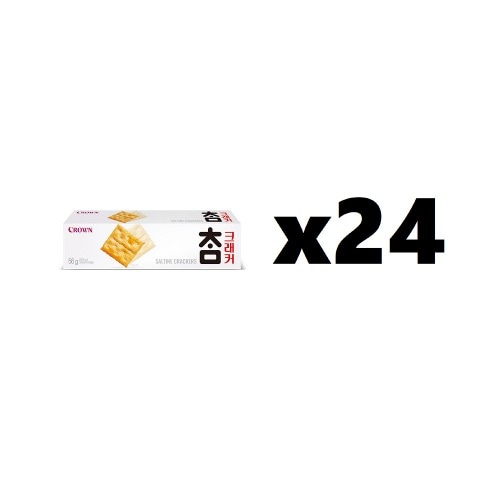 チャムクラッカー56g3棒x24ボックスおいしいスナック韓国食品