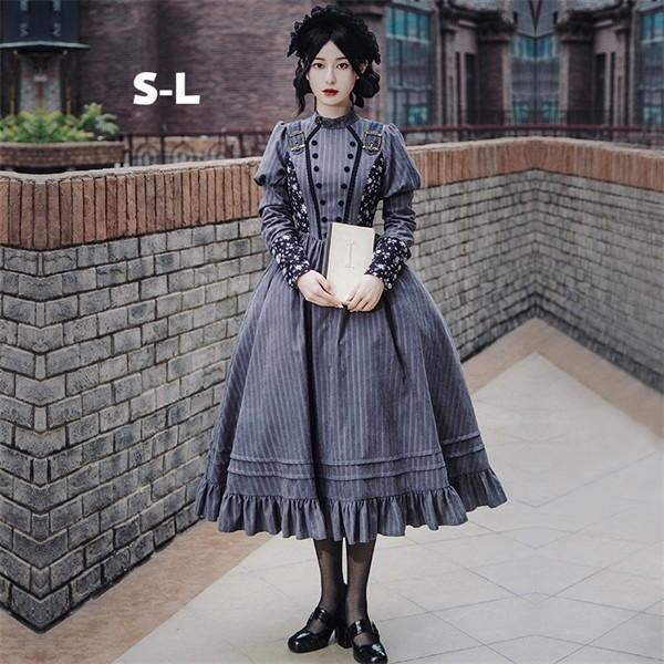 即納 ロリータ 中華風 lolita コスチューム 春服 レディース ワンピース かわいい ゴスロリ 仮装 コスプレ 学園祭 文化祭 イベント 黒 可愛い
