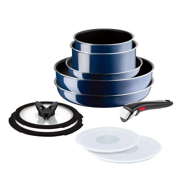 T-fal ティファール L43791 インジニオネオ ロイヤルブルーインテンス フライパンセット 10点セット ガス火専用