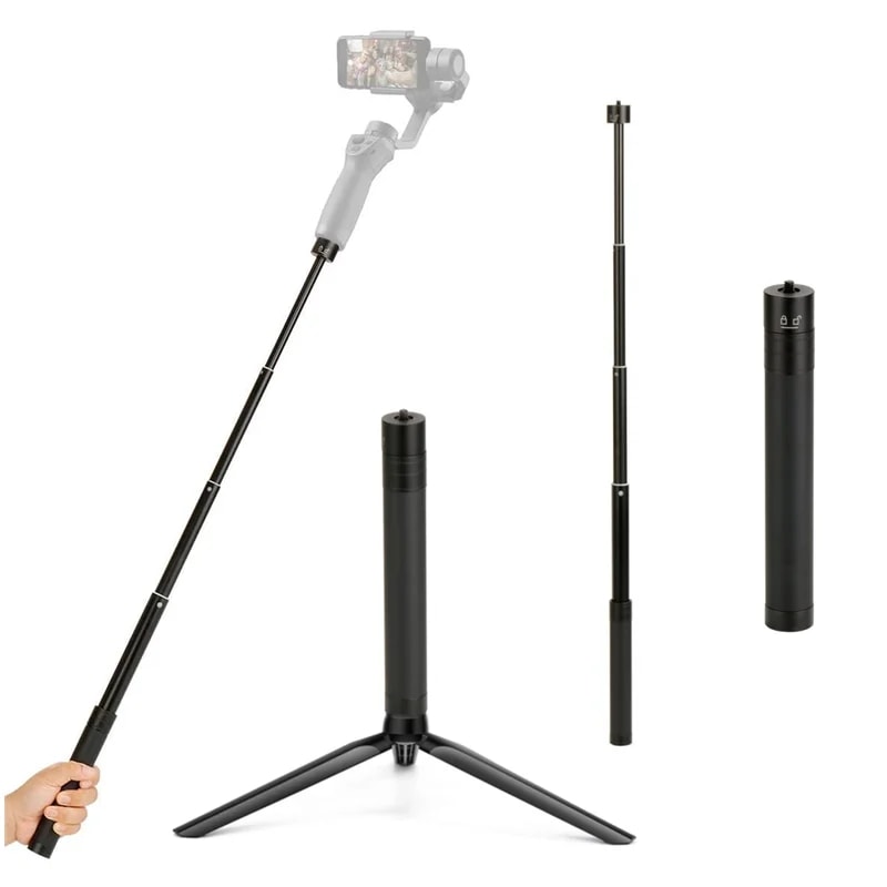 Dji om 5延長ロッドポールselfieスティックテレスコピックdji osmo携帯3 4 feiyu zhiyunスムーズisteadyジンバルアクセサリー