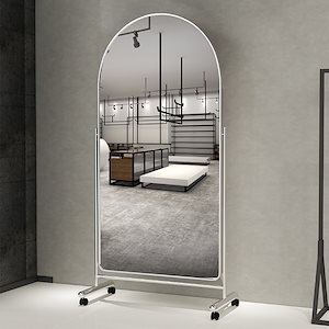 全身用姿見家庭用接地鏡可動鏡高見え痩身服店専用試着鏡