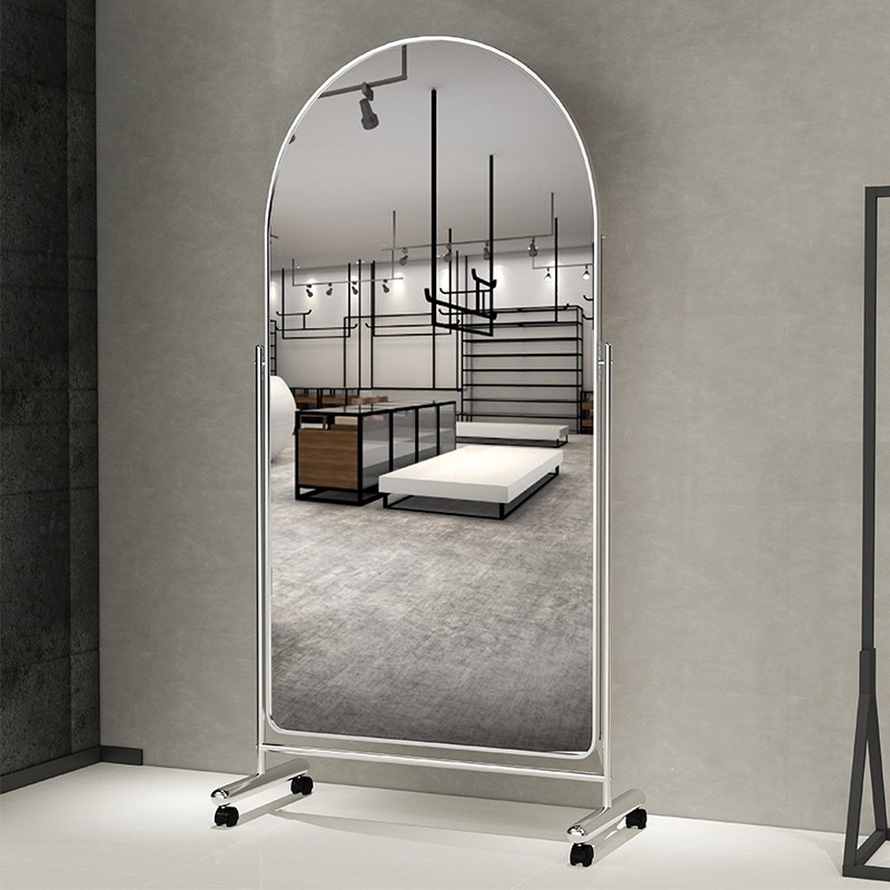 全身用姿見家庭用接地鏡可動鏡高見え痩身服店専用試着鏡