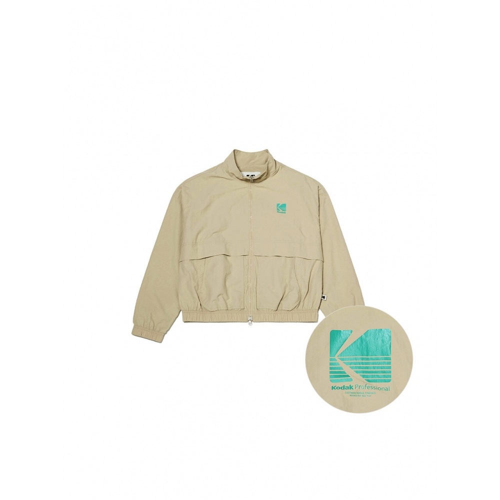 コダックアパレルモノクロームウォームアップジャケット女性ベージュ