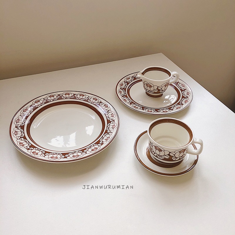韓国雑貨 ins風 可愛いお皿 コップ グラス 茶碗 食器 陶磁器 106号