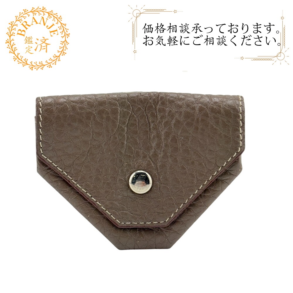 ルヴァンキャトル 小銭入れ レザー コインケース グレー ユニセックス