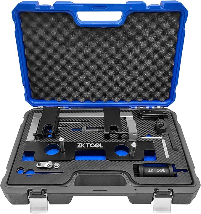 と同等 エンジンカムシャフトタイミングチェーンアラインメント ロックツールキット タイミングベルト交換ツールセット フライホイールホルダー 7676オイルシール修理キット