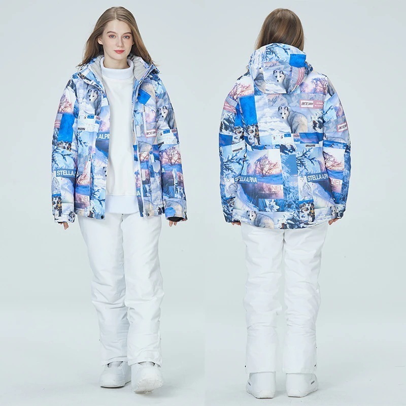 上下セット スノーボードウェア 韓国ファッション スポーツシリーズ スノーボードウェア