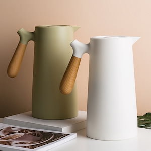 北欧保温水筒家庭用保温ポットガラス内胆湯沸かし器保温瓶湯沸かし器コーヒーポット1l