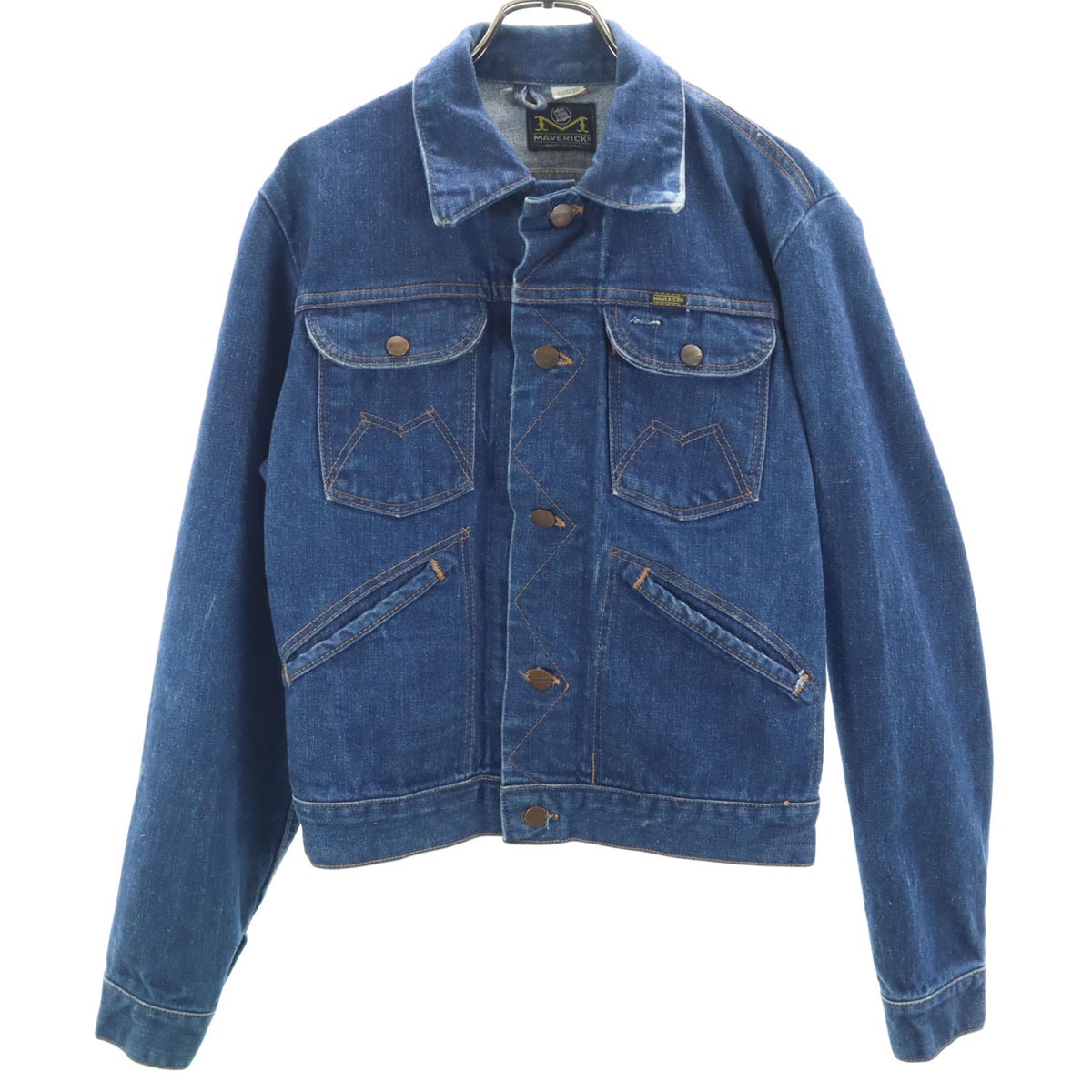 MAVERICK マーベリック 70s 80s ヴィンテージ USA製 デニムジャケット 36 ブルー BLUE BELL メンズ 古着