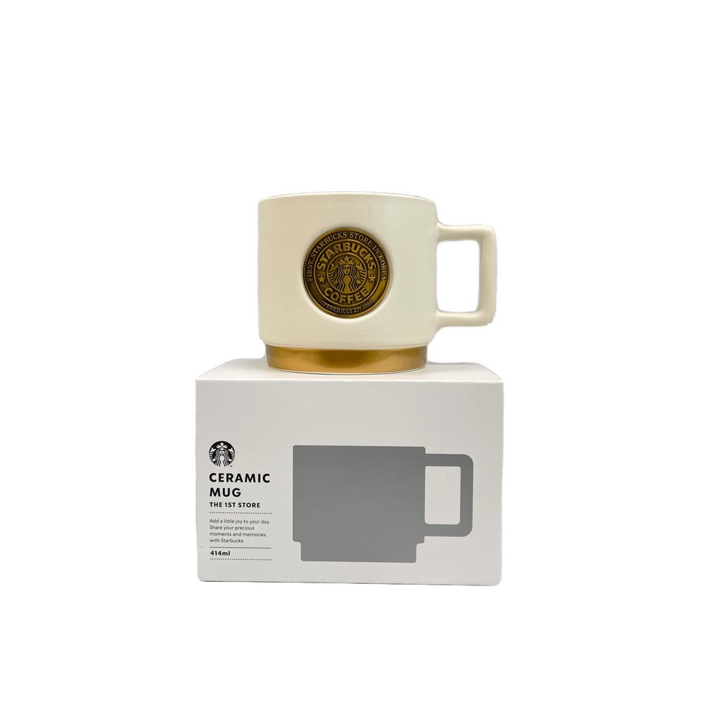 スターバックス 1号店 バッジ マグ 414ml イデマグカップ ヘリテージ 団体プレゼント
