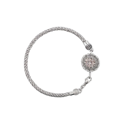 【SCUDO】 Brilliant All White Stone Chain Bracelet 正規品