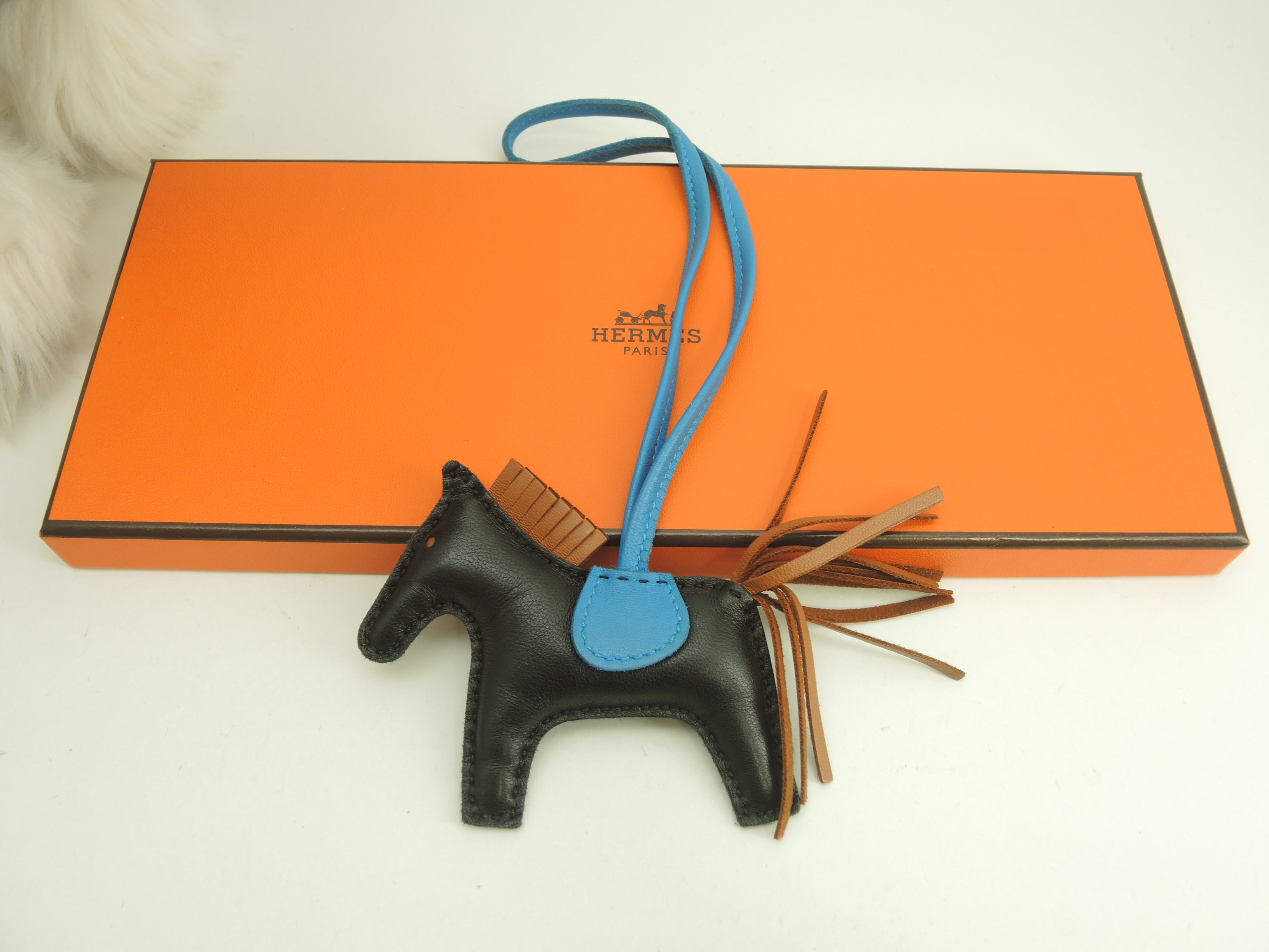 ロデオPM アニューミロ 黒青茶 バッグチャーム 新品@Y 10