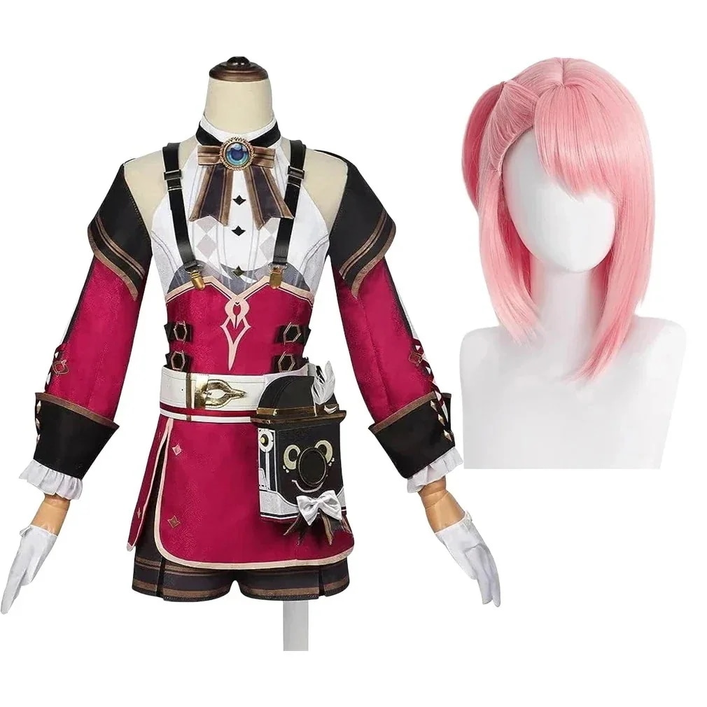 コスプレ衣原神げんしんGenshinシャルロットウィッグ付きイベントパーティー変演出服クリスマスパーティーまでに制限