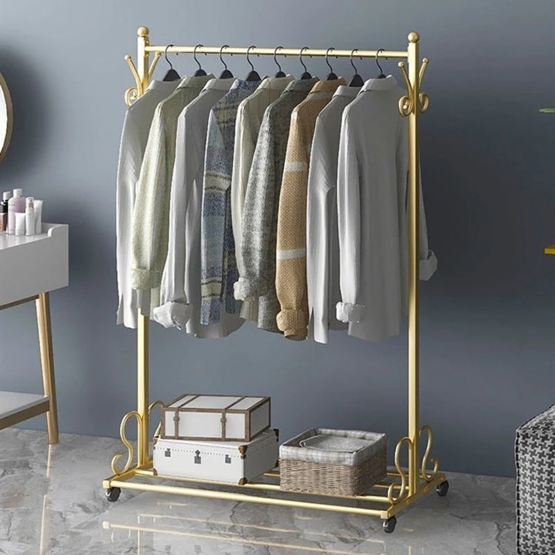 メガ割 コートラック シンプルなアイロン洋服ラック 床物干しラック 室内収納ラック ハンガーラック ハンガーラック 収納 大容量 洗濯物干し 収納 収納ラック ラック