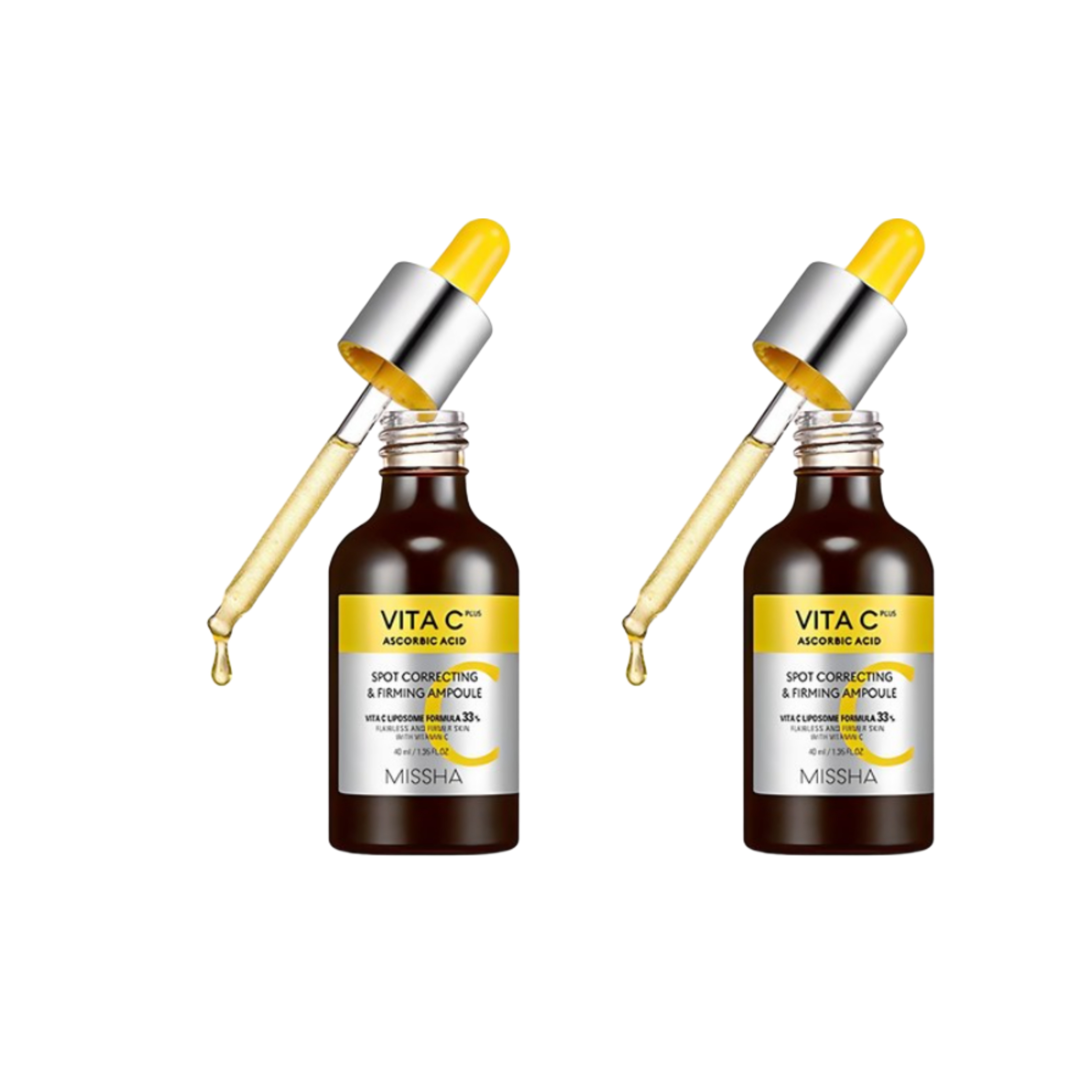 ビタCプラス アンプル 40ml×2本 シミ・くすみ・ハリ集中ケア！高濃度ビタミンC美容液 韓国コスメ 正規品