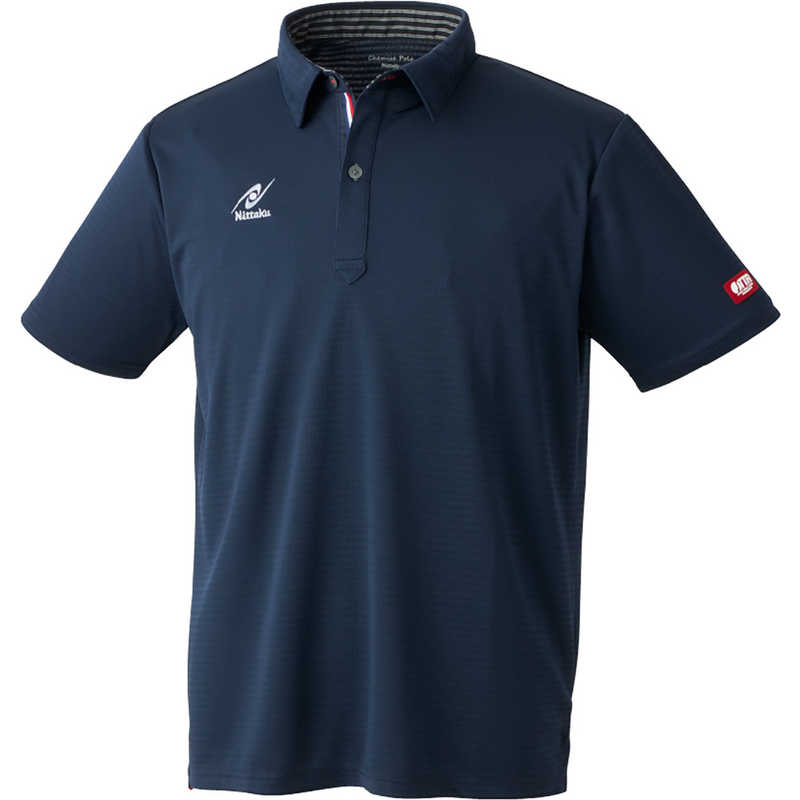 ニッタク　卓球用品 男女兼用 ケミスポロシャツ XO ネイビー　NW-2222