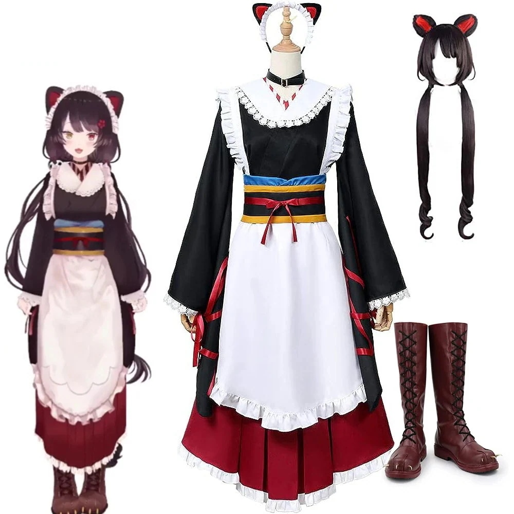 バーチャルYouTuber にじさんじ 戌亥とこ いぬいとこ 衣装 髪飾り付き 衣装 ウィッグ 靴 追加可 コスプレ衣装 衣装 コスプレ ハロウィン