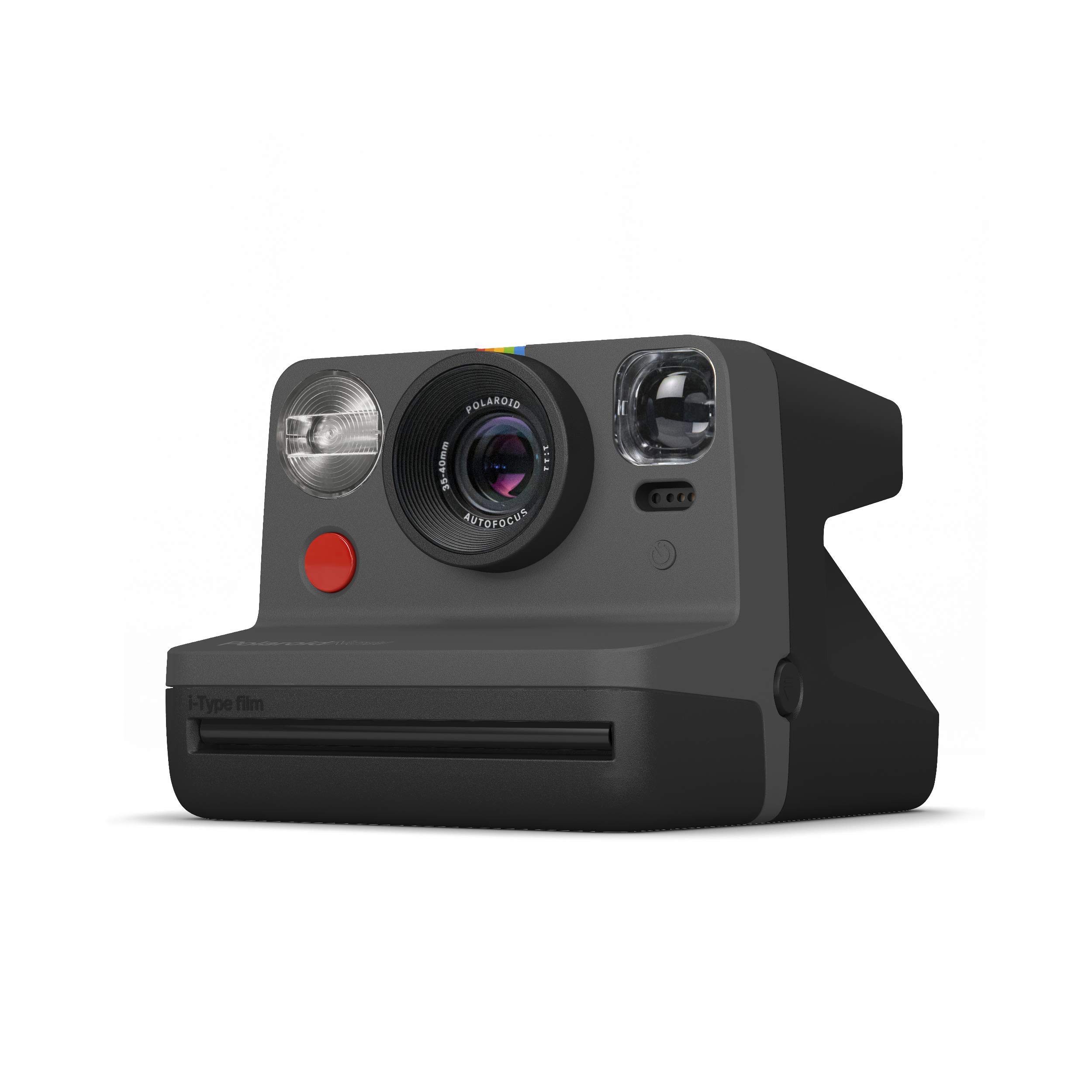 Polaroid インスタントカメラ Polaroid Now ブラック i-Type/600フィルム使用 ビューファインダー搭載 9028 【国内正規品】