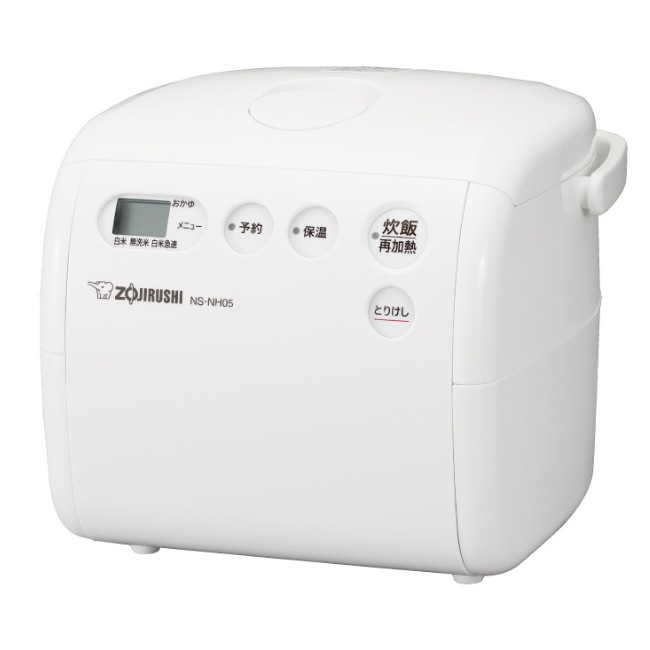 NS-NH05-WZ (ソフトホワイト) 小容量マイコン炊飯ジャー 3合炊き