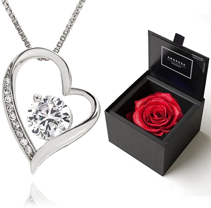 スワロフスキー オープンハート レディース ネックレス プレゼント ギフト ラッピング セット 選べ