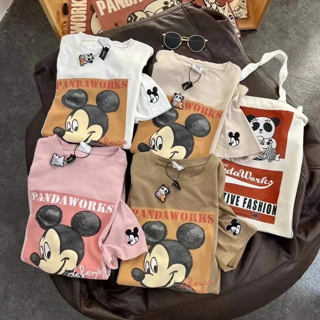 【2個買うと1個無料】ディズニー Tシャツ レディース 半袖 春夏服 スーパーセール 韓 ファッション Tシャツ トップス2183