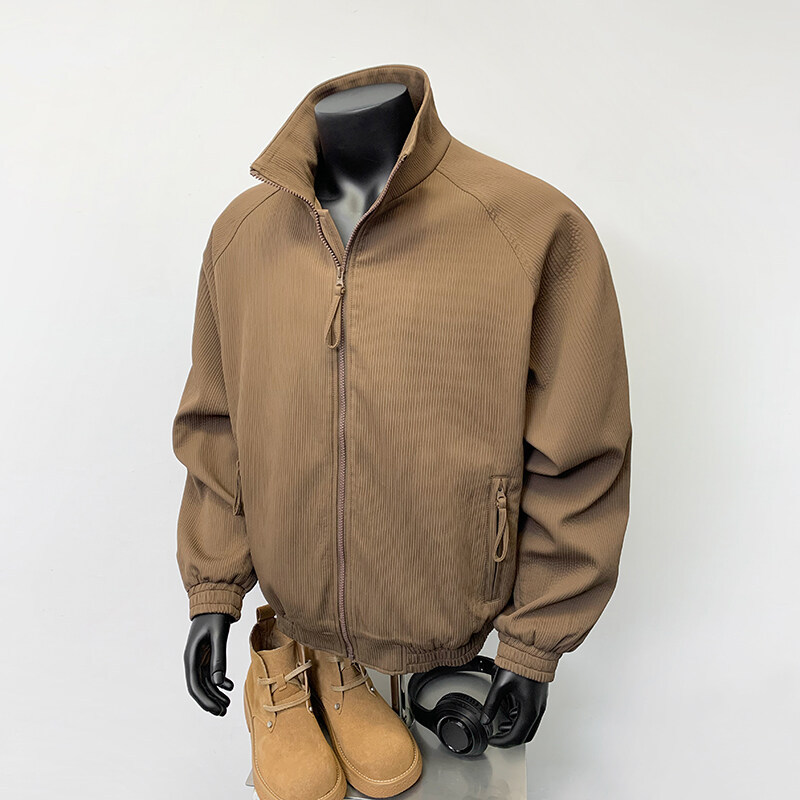 2025春と秋の日本のレトロワークウェアテクスチャジャケット男性と女性のための同じカジュアルルーズトレンディブランドの多目的ジャケット 4,629円